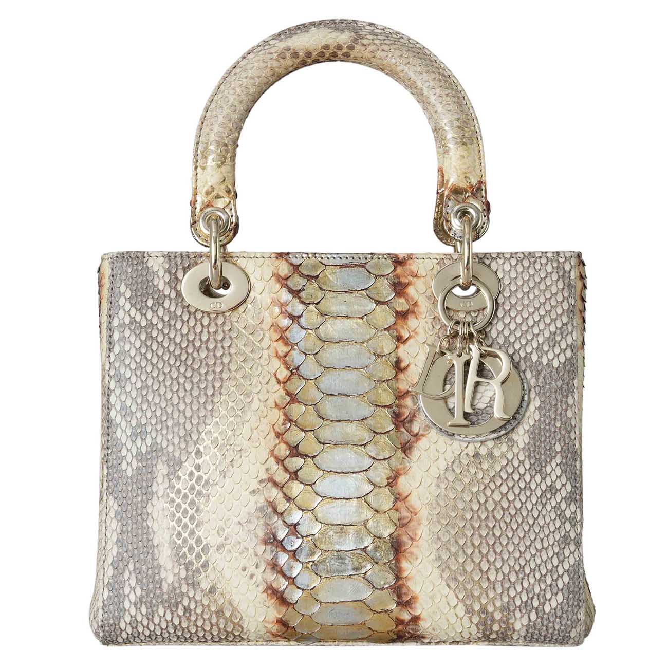 CHRISTIAN DIOR(USED)크리스찬디올 파이톤 레이디디올 미듐